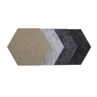 Hexágono – 30x30cm, Turquesa, 9mm