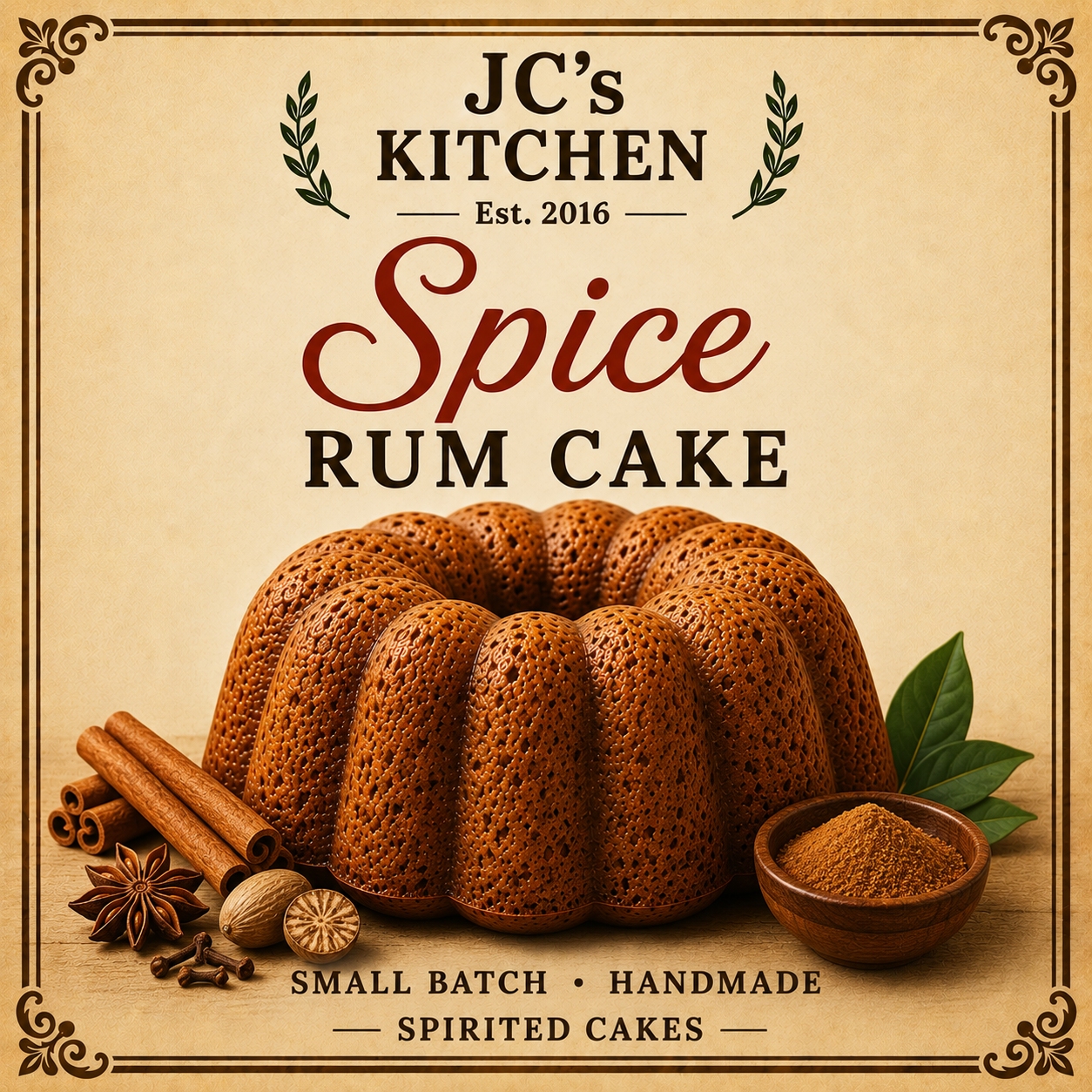 Spice Rum Cake – Image 1