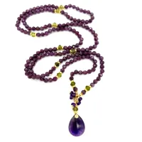 Elemental Luxe Necklace | Purple Ruby & Green Sapphire – Image 4