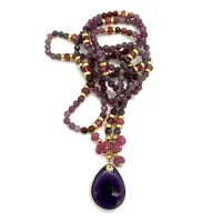 Elemental Luxe Necklace | Ruby & Pink Tourmaline – Image 3