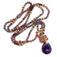 Elemental Luxe Necklace | Ruby & Pink Tourmaline – Image 5