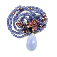 Elemental Luxe Necklace | Tanzanite & Pink Tourmaline – Image 2