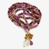 Elemental Luxe Necklace | Ruby & Songea Sapphire – Image 2