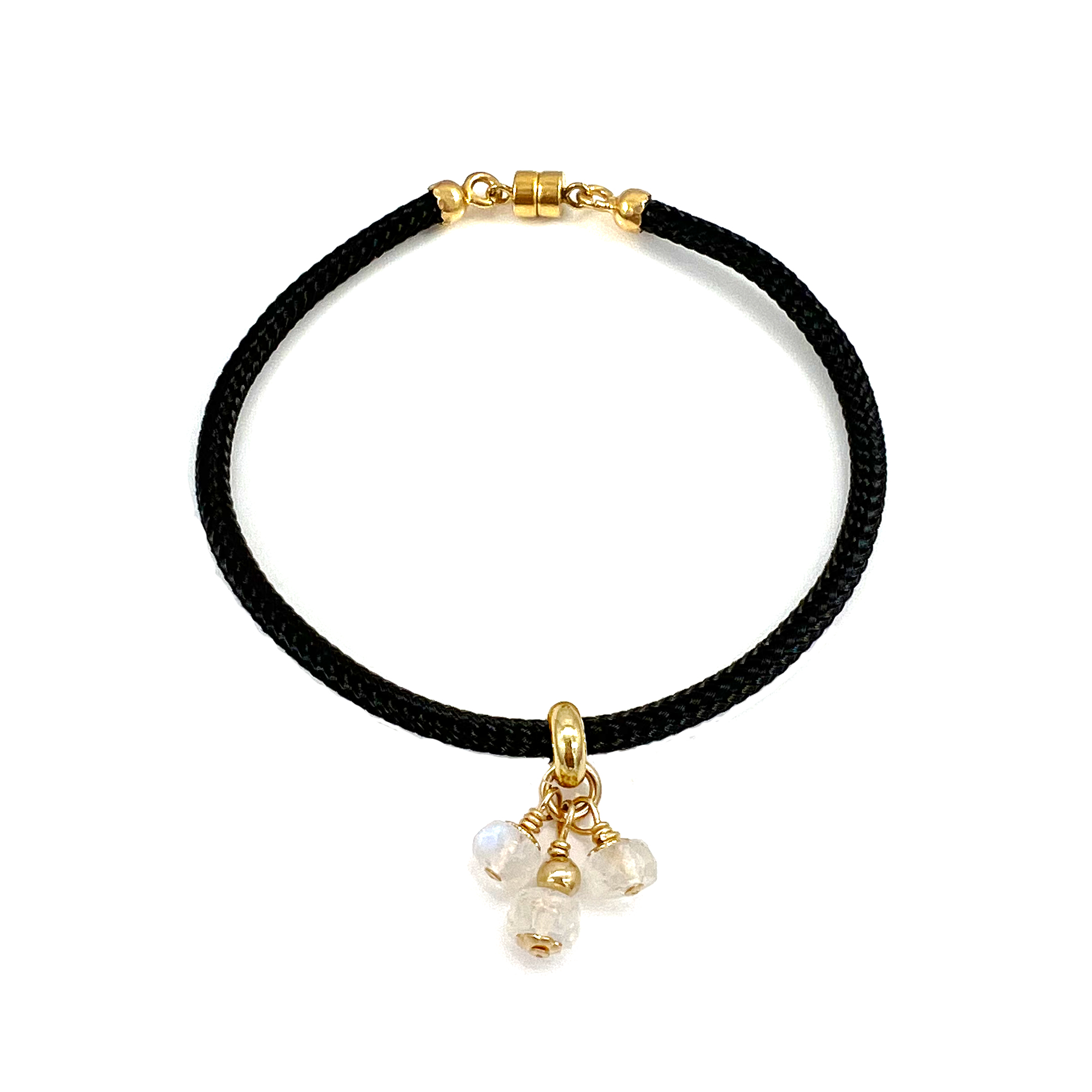 Elemental Birthstone Charm Bracelet – Gemini, Black
