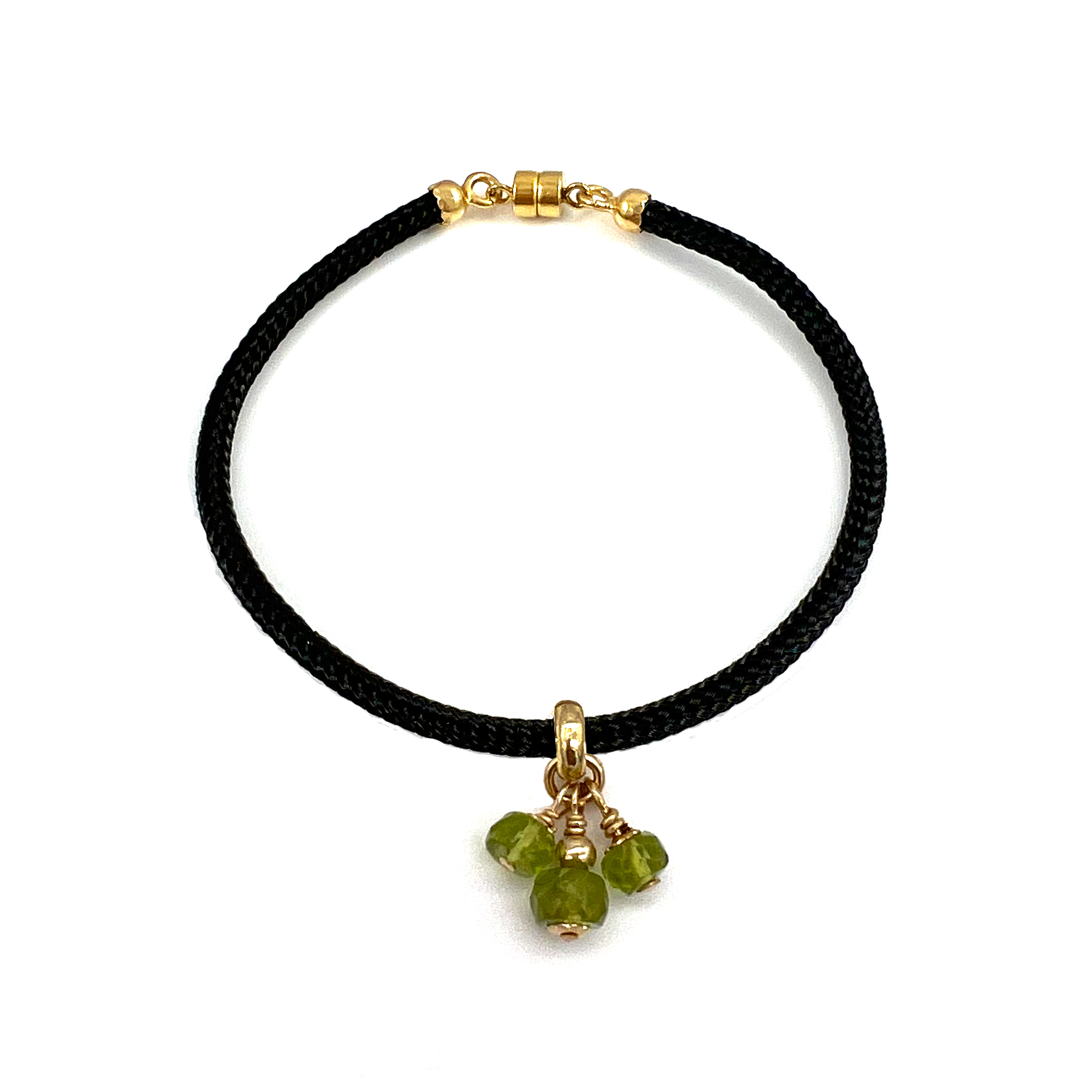 Elemental Birthstone Charm Bracelet – Leo, Black