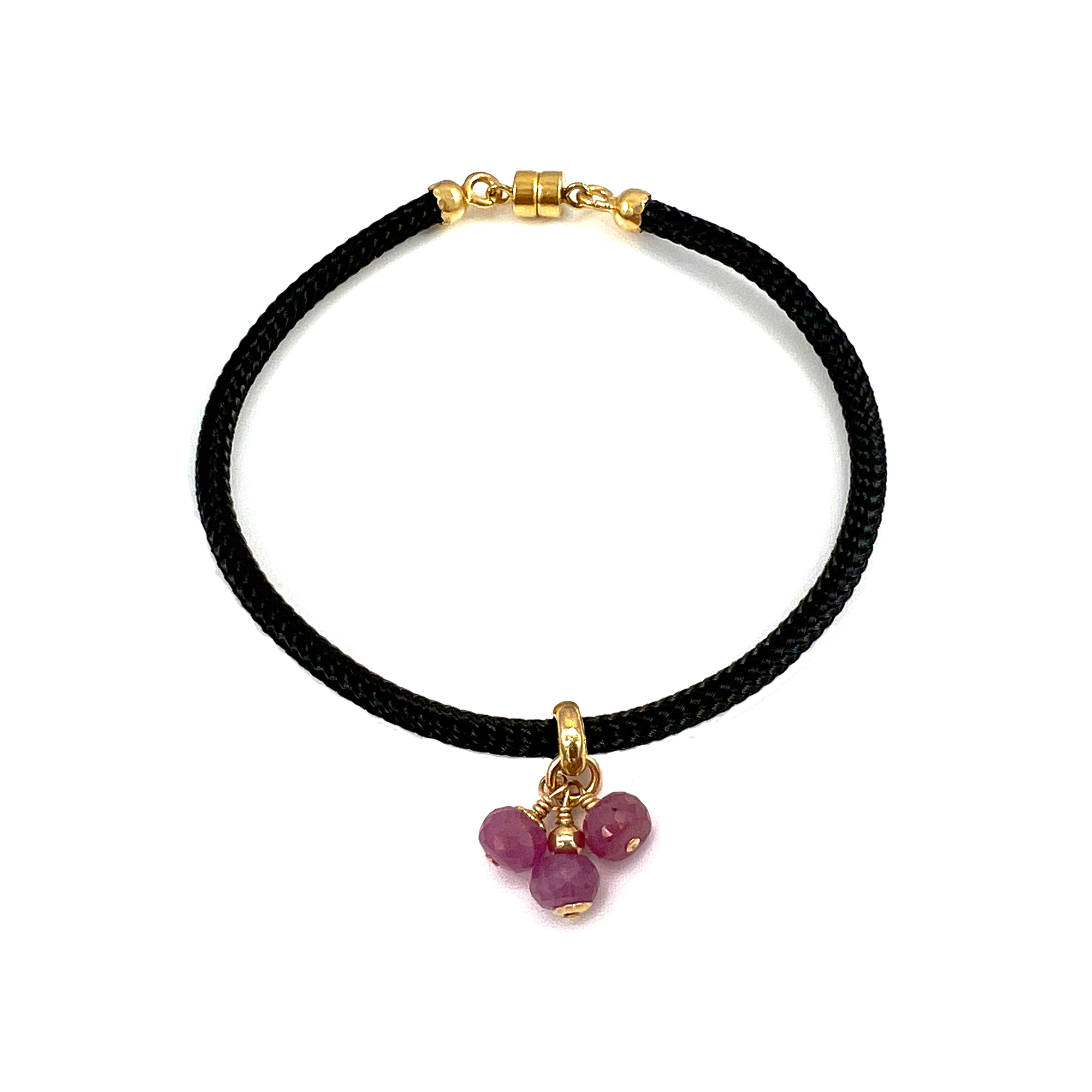 Elemental Birthstone Charm Bracelet – Libra, Black