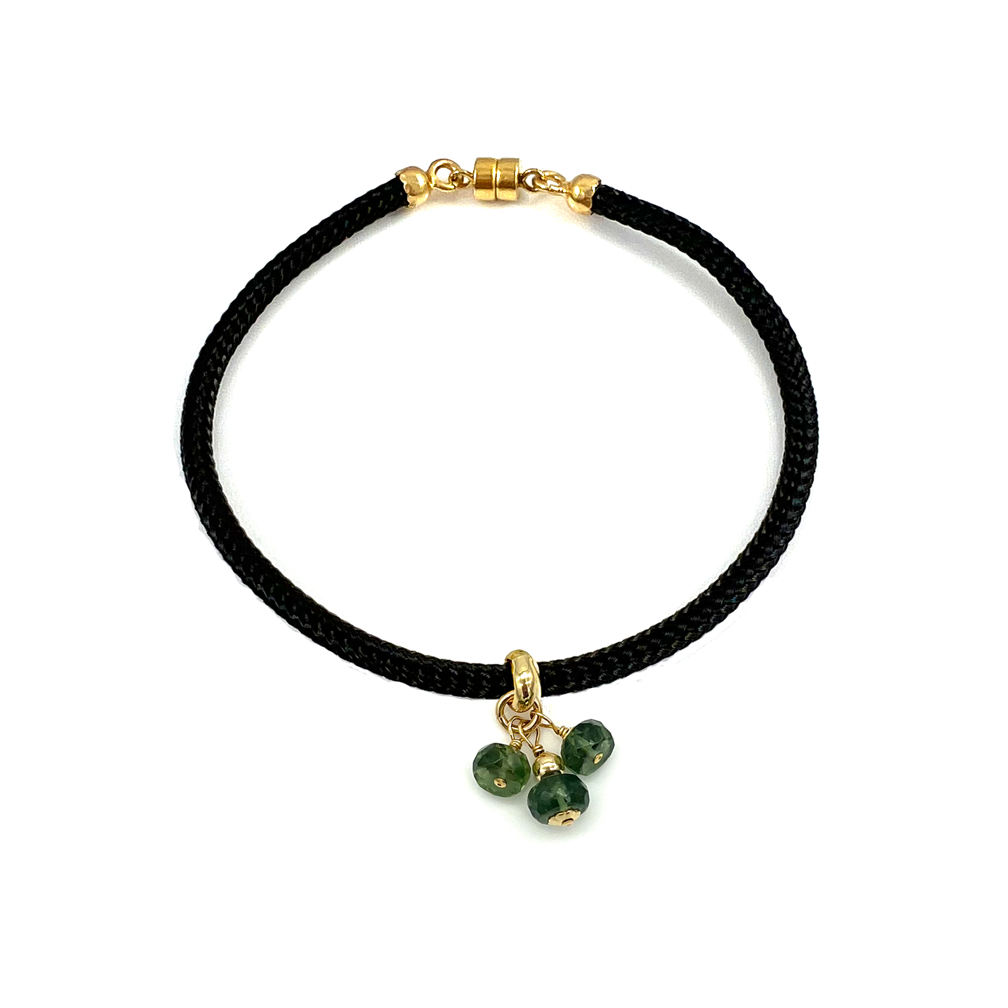 Elemental Birthstone Charm Bracelet – Taurus, Black