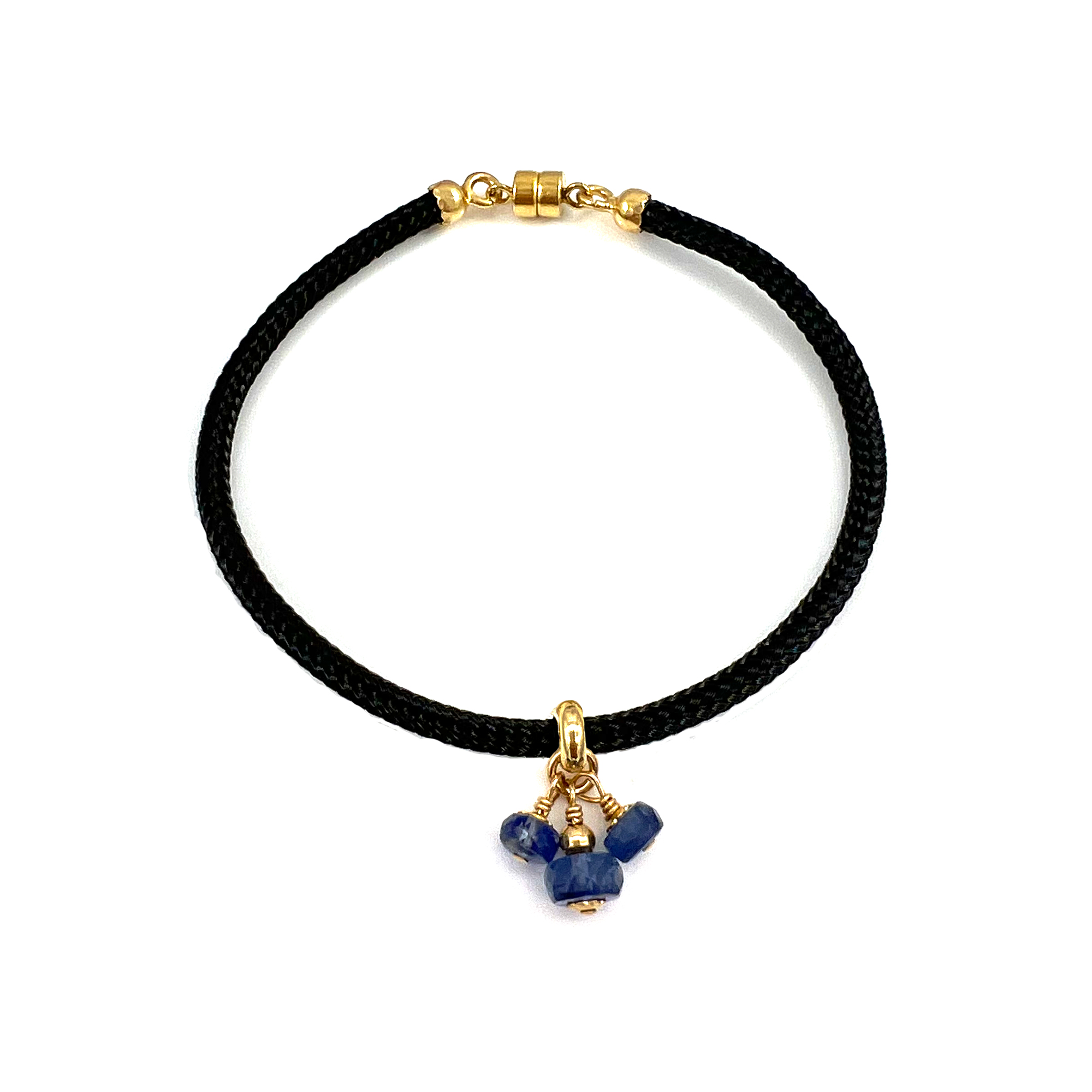 Elemental Birthstone Charm Bracelet – Virgo, Black