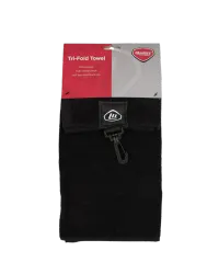 Masters Tri-Fold Black Golf Towel – Image 1