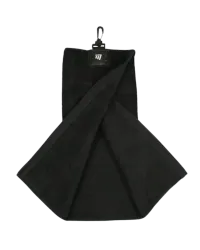 Masters Tri-Fold Black Golf Towel – Image 2