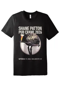 2026 Shane Patton Pub Crawl Tee - Adult – Image 1