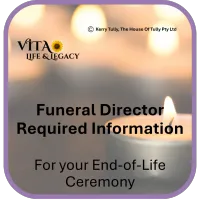 Funeral Director Required Information for End-of-Life Ceremonies (Digital Download) – Image 1