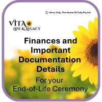 Finances and Important Documentation Details for End-of-Life Ceremonies (Digital Download) – Image 1