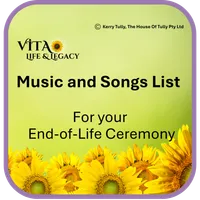 Music and Song List for End-of-Life Ceremonies (Digital Download) – Image 1