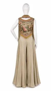 Indo Western  Crop Top & Palazzo – Image 2