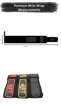 All Black Premium Wrist Wraps - Heavy Duty – Image 3