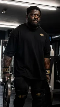 Oversized T-Shirt - Black/Gold – Image 2
