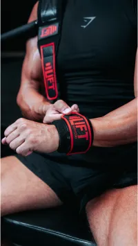 Red Premium Wrist Wraps - Regular – Image 4