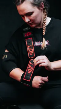 Red Premium Wrist Wraps - Regular – Image 3