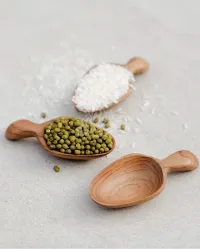 Teak Wooden Scoop - Small – Image 1