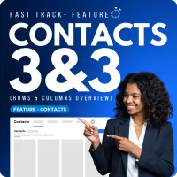 ⚡ FAST TRACK - Contacts 3 & 3 (Rows & Columns Overview) – Image 1