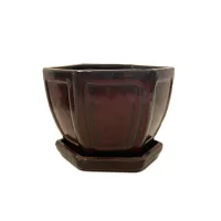 Bonsai  ceramic pot 8" GAS061SA cascade 6 per case – Image 1