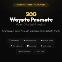200+ Ways to Promote Your Digital Product (Even With 0 Audience) App – Personal Use Only