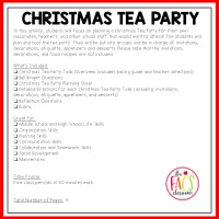 Life Skills How to Host and Plan A Christmas Tea Party | Cooking | FCS – Image 1