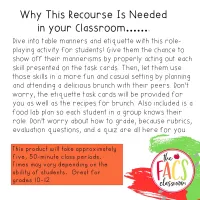 Plan and Host A Mother’s Day Brunch and Manners Unit | Cooking & Food | FCS – Image 5