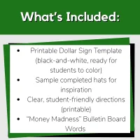 Back to School Ice Breaker Dollar Sign All About Me | FCS | Financial Literacy – Image 4