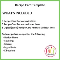 Recipe Template | Recipe Writing | Print and Digital | FCS – Image 7