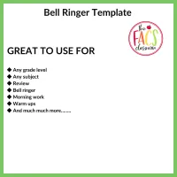 Weekly Bell Ringer Template – Image 4