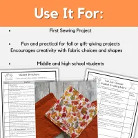 Fall Jar Opener Sewing Pattern | Easy Textiles Project for High School FCS – Image 2