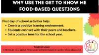 Back to School Icebreaker for Food and Nutrition Class | Food Questions | FCS – Image 3