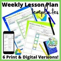 Editable Weekly Lesson Plan Template for Teachers | Printable & Google Slides – Image 1