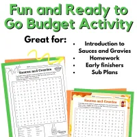 Sauces and Gravies Word Search | Food and Nutrition | FCS – Image 2