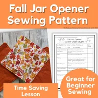 Fall Jar Opener Sewing Pattern | Easy Textiles Project for High School FCS – Image 4