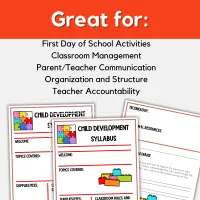 Child Development Editable Class Syllabus - Family & Consumer Science First Day – Image 2