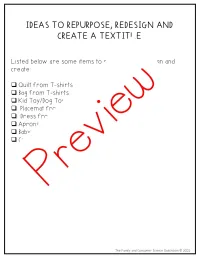 Fashion Design Recycling and Up Cycling Project | Sewing | FCS | Life Skills – Image 4