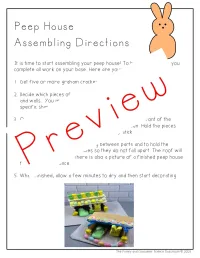 Build a Peep House Project | Easter & Spring Activity | FCS | Food | Life Skills – Image 2