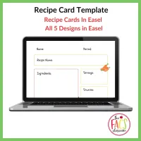 Recipe Template | Recipe Writing | Print and Digital | FCS – Image 3