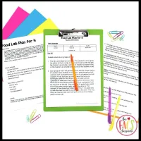 No Prep Foods Lab Planning for 4 Evaluation Sheet for High School FCS – Image 1