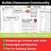 Back to School Food and Cooking Ice Breaker Activities | FCS | Culinary – Image 2