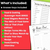 Back to School Food and Cooking Ice Breaker Activities | FCS | Culinary – Image 3