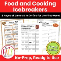 Back to School Food and Cooking Ice Breaker Activities | FCS | Culinary – Image 1