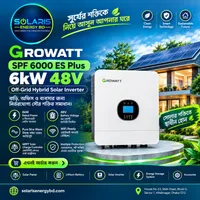 Growatt SPF 6000 ES Plus 6kW Off-Grid Hybrid Solar Inverter – Image 1