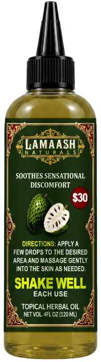4oz- Lamaash Naturals Soursop Topical Herbal Oil – Image 2