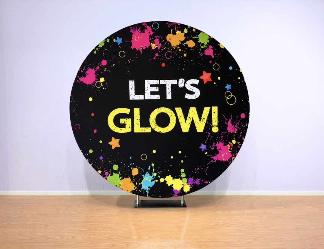 Circle Backdrops – Neon or Disco