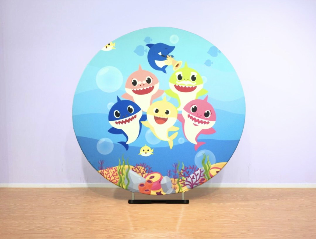 Circle Backdrops – Baby Shark
