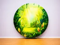 Circle Backdrops – Green Jungle